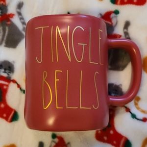 Rae Dunn Jingle Bells Christmas 🎄 Red Mug NEW